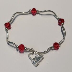 ❤️ Cute Silver Beaded Braceket ❤️